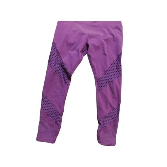 Lorna Jane Size XS/S Wine Color STRETCH Sporty Workout Active Pants - Picture 2 of 3